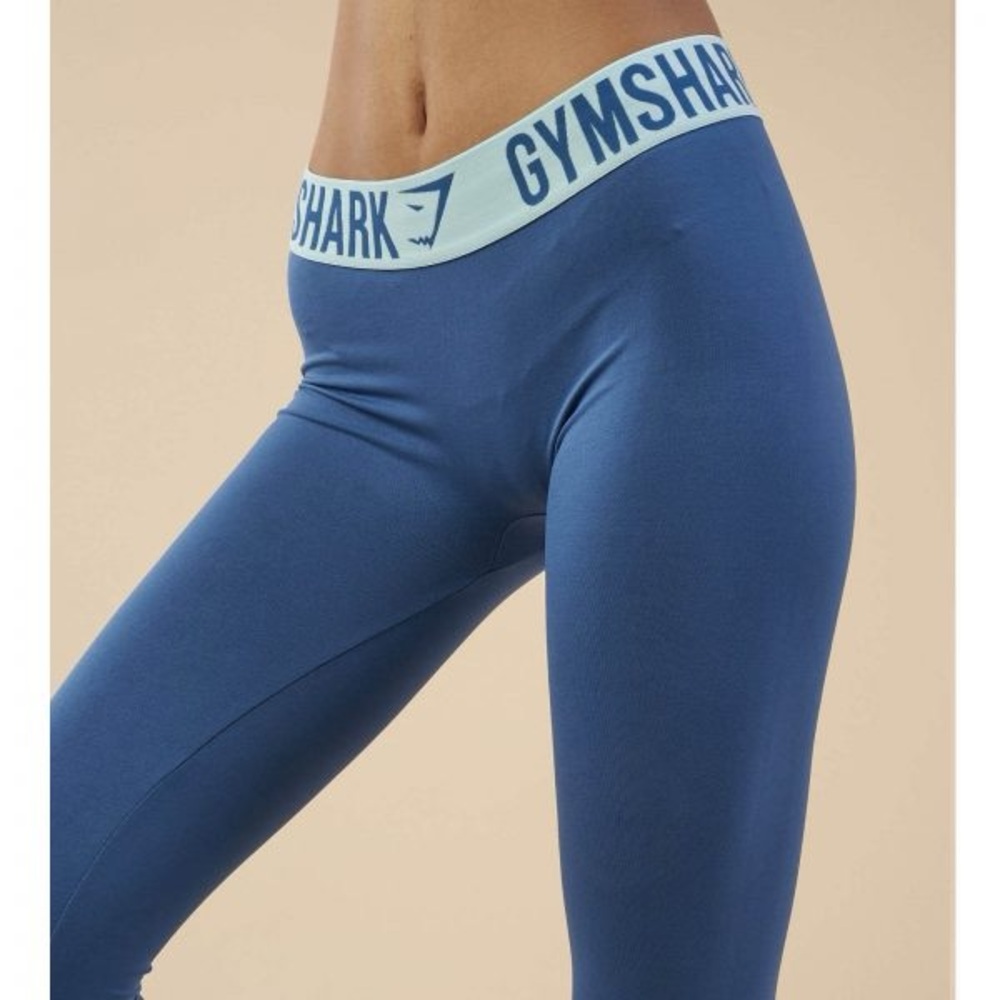 Gymshark Blue + Black Leggings